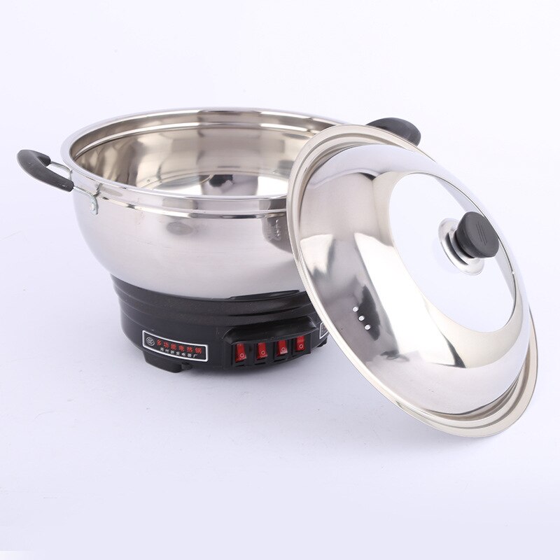 Multifunctional electric cooker with steamer electric wok household multifunctional electric pot electric steamer wok