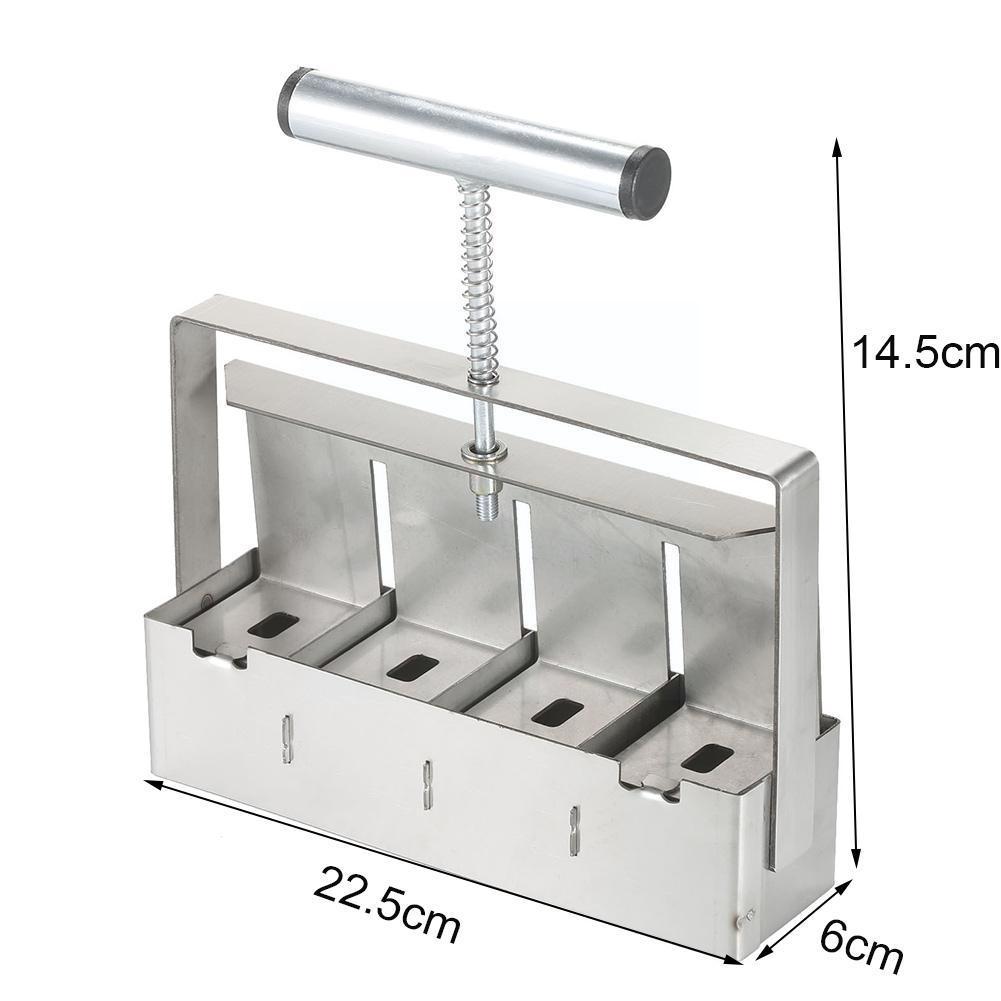 2 inch Manual Soil Blocker Steel Handheld Soil Block Maker with Handle Plant Soil Blocking Tool for Seedlings Sta Z9E7
