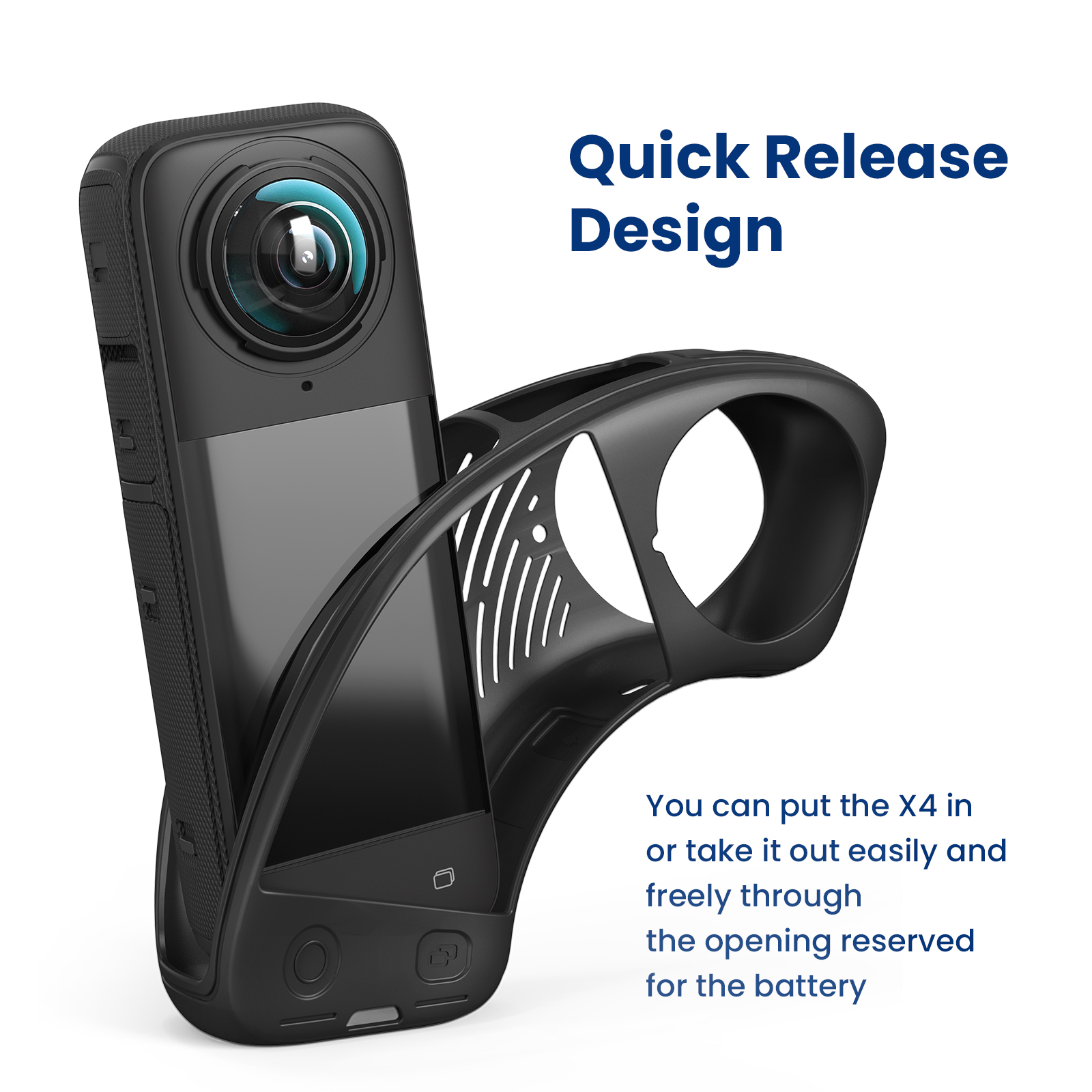 Objektivdeckel für Insta360 X4, Silikonhülle, Objektivschutz, Riemen, 3-in-1-Körperabdeckung, Kameraschutz-einstellen für Insta 360 X4 Zubehör