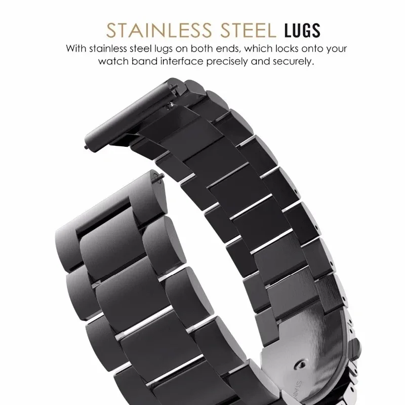 Roestvrij stalen band voor Redmi Watch 5 3 Actieve metalen vervangende armband voor Xiaomi Redmi 5 Lite 3 Lite horlogebandaccessoires