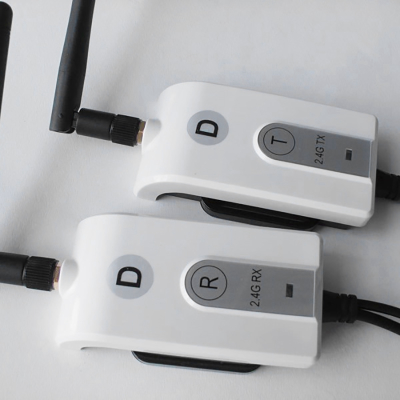 2.4g draadloze rca-videozenders en -ontvangers voor 24v vrachtwagens, voertuigen, auto's, achteruitrijmonitoren, dvd-spelers en achteruitrijcamera's
