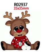 30pcs/lot Christmas Printed Resin Flatback DIY Decoration Crafts Accessories R0292 R0293 R0294: R02937