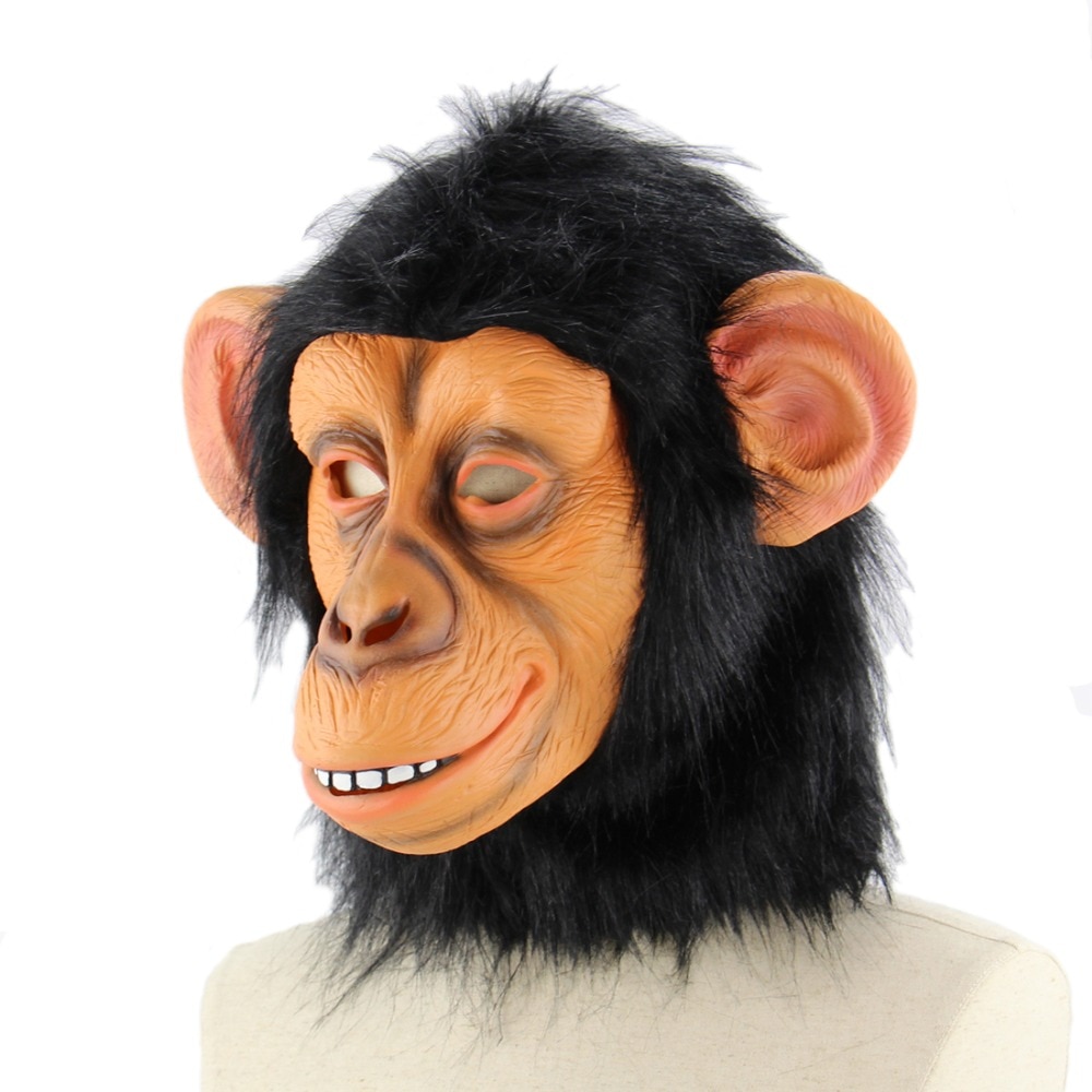 Animal Masks Monkey Mask Latex Animal Head Mask For Halloween Costume Novelty Monkey Gorilla Head Mask Decorations