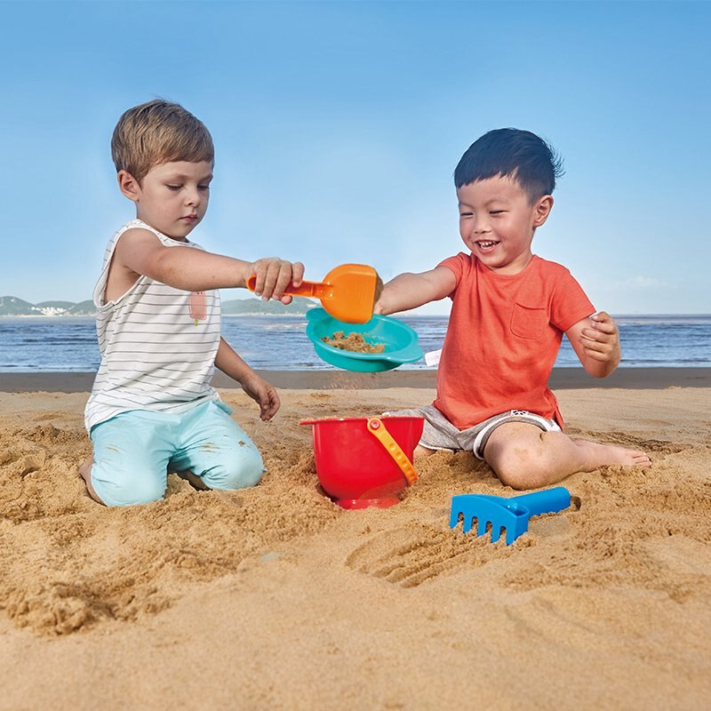 Hape Strand speelgoed zand speelgoed Zachte Siliconen Zandbak Set Zee Zand Emmer Bad Speelgoed
