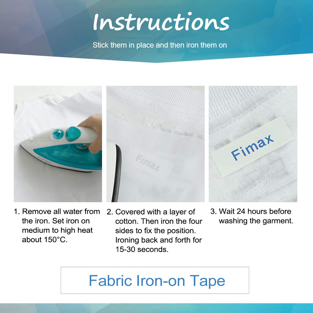 Fimax 5PCS TZe-FA231 Compatible for Brother P touch Fabric Iron on label tape TZe FA231 TZ-FA231 for Brother P-touch Printers