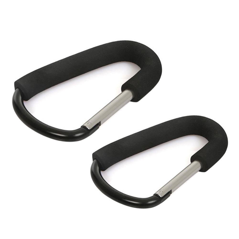 1pcs Baby Stroller Hooks Black Silver Aluminium Shopping Bag Pram Hooks Baby Stroller Accessories Hook