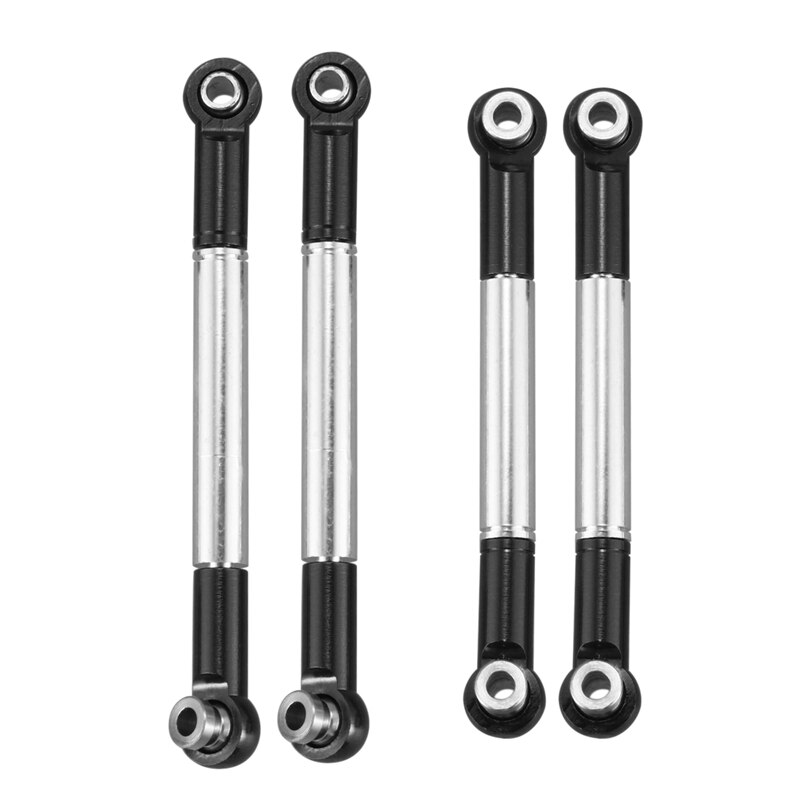 4PCS Metal Front and Rear Tie Rods for C14 C24 Semi Truck Models Upgrade Accessories