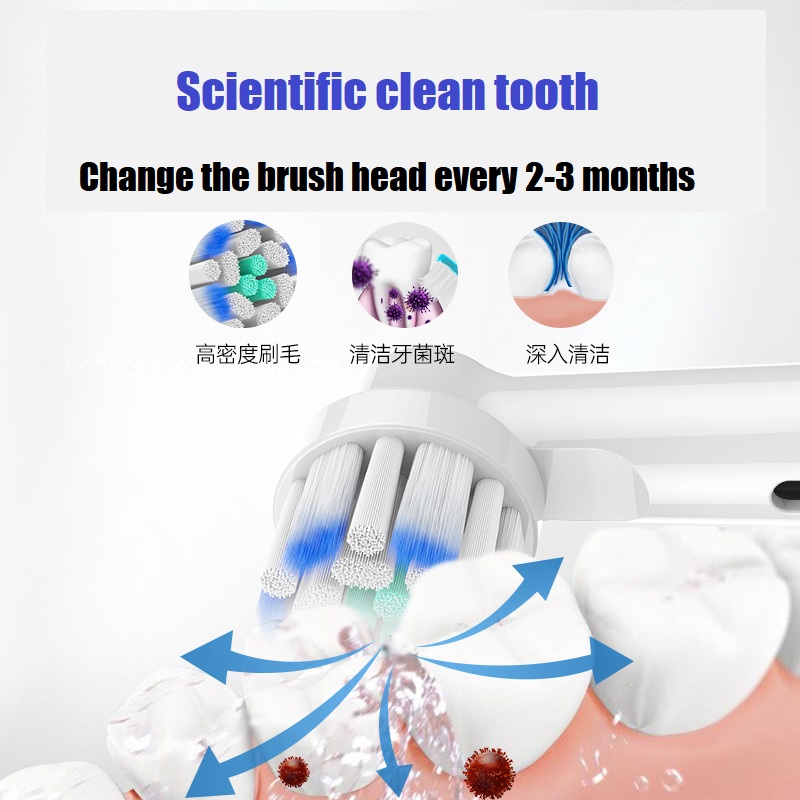 4/8/12 Pcs Electric Toothbrush Replacement Heads Soft Bristles Tooth Brush Head For Oral B Toothbrush Nozzles Oral Clean Care