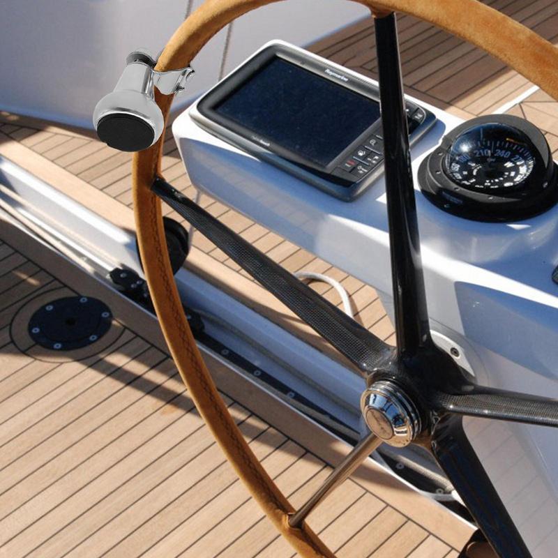 Boule de volant de bateau en acier inoxydable 316, bouton de poignée, aide tournante, commande manuelle, volant marin, aide au bouton Bouton rotatif pour yacht, bateaux Accessoires marins