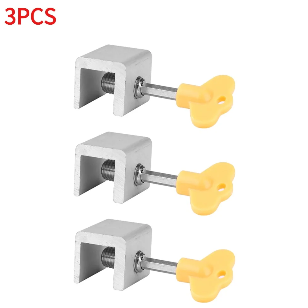 1-10 Stuks Verstelbare Raamvergrendeling Stopper Veiligheidssloten Restrictor Voor Baby Kids Non-Punch Schuifdeur Raam Limiet Hardware: Blue