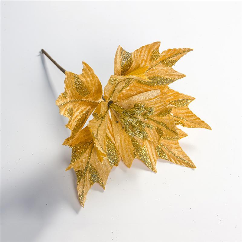 Kunstmatige kerstster glitter kerstster bloem prikkers kerstboom bloemen kerstboom decoratie accessoires feestbenodigdheden