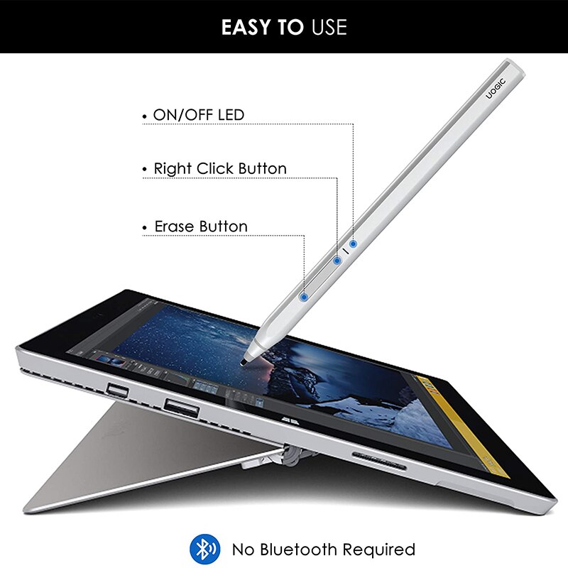 Uogic Stylus Pen for Lenovo Xiaoxin Pad Pro, 4096 Pressure Sensitivity, Palm Rejection, for Lenovo YOGA Pad Pro/Tab P11 Pro