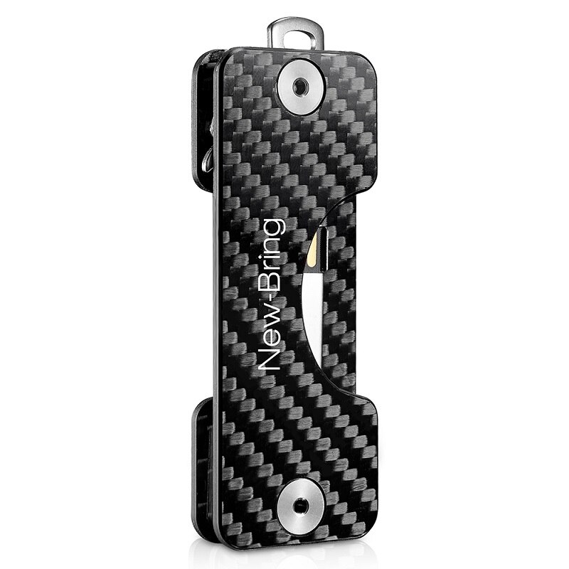 NewBring – porte-clé intelligent G2 en Fiber de carbone, porte-clé de voiture, collecteur d&#39;anneau, organisateur de clé de poche EDC intelligent: Carbon fiber