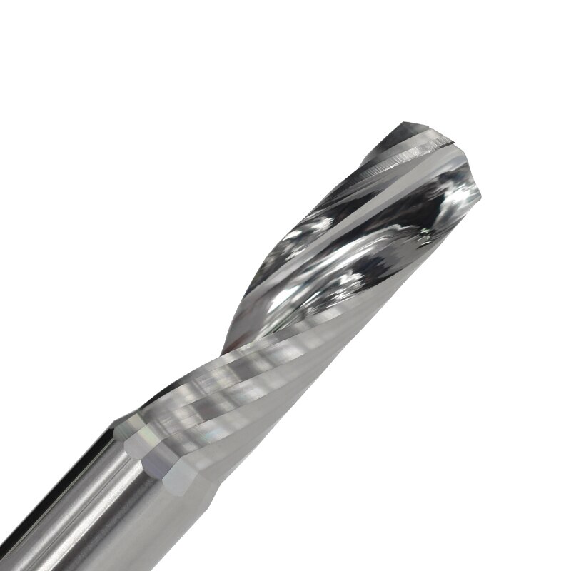 Single Flute End Mill Tungsten Carbide Milling Cutter 4-6mm Shank Router Bit For Aluminum Cutter Drill Bit Spiral Router Bits