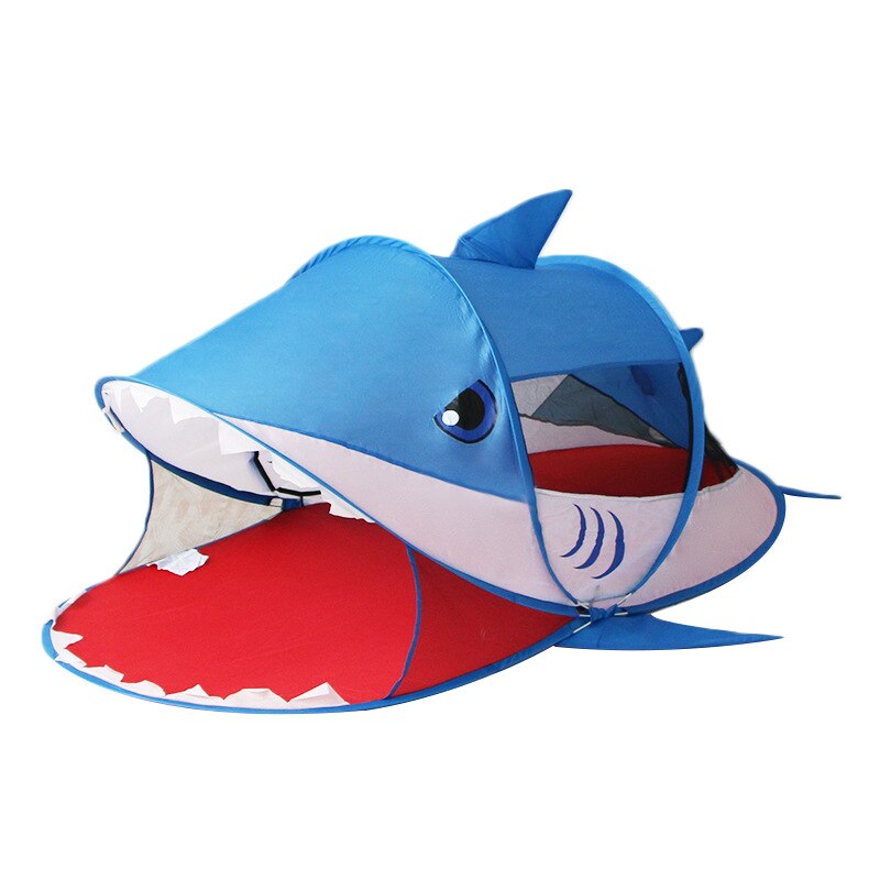 Animale del fumetto Per Bambini Tenda Portatile Shark Tenda Per Bambini All'aperto di Grandi Dimensioni Pop Up Tende Giocattolo Coperta Reti Infantile Piscina di Palline Gioco casa