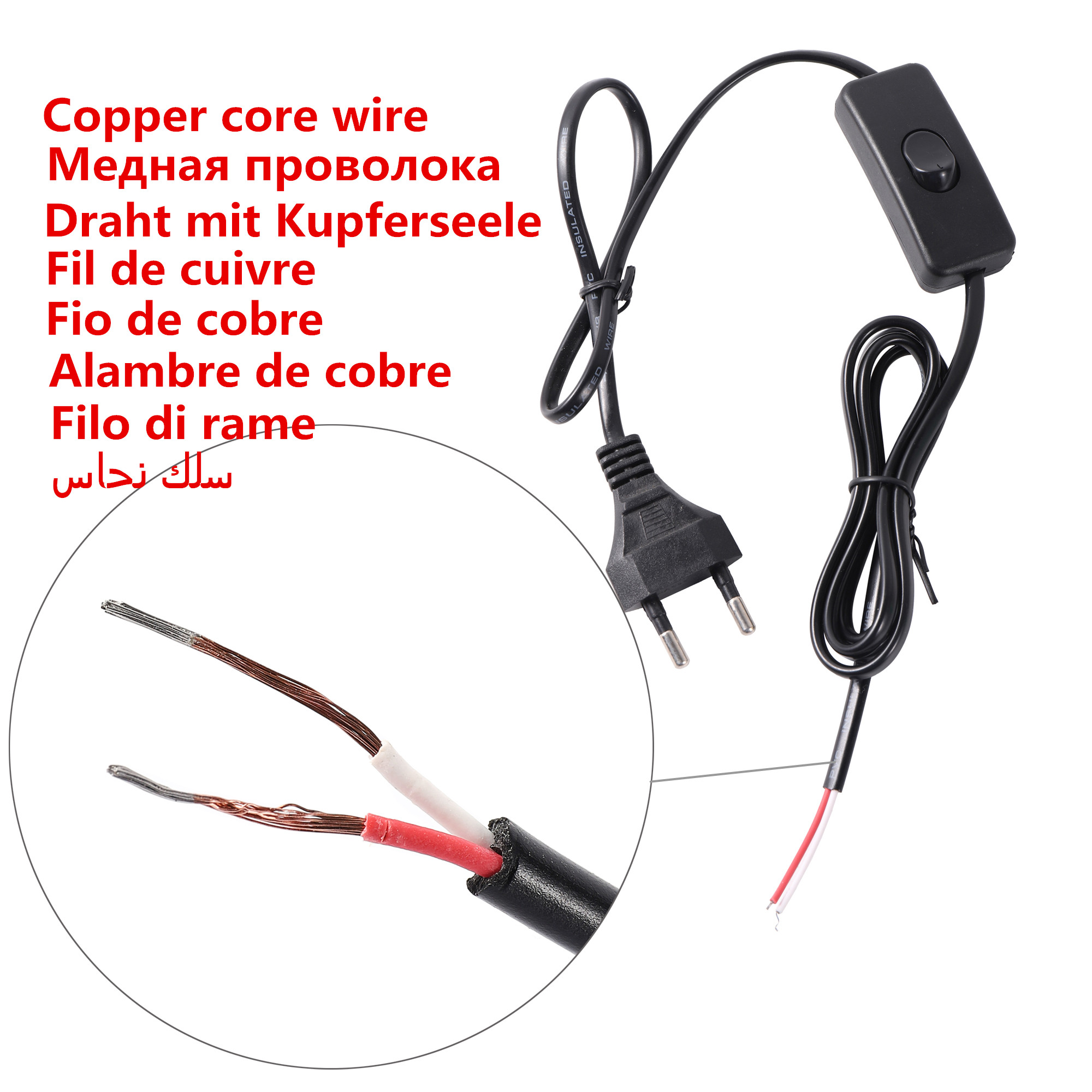 1pc E27 Pet Reptile Beheizte Lampe Halter Eidechse Schildkröte Lampe Kopf Netzkabel Schalter Ferkel Küken Eidechse Beheizte spirale Lampenfassung