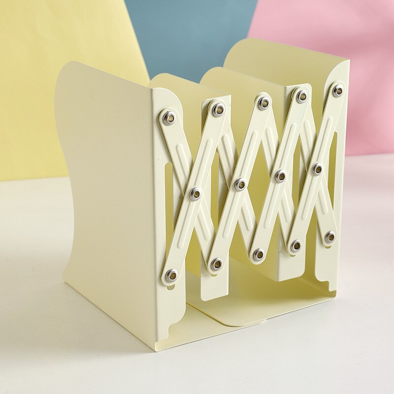Estantería retráctil de Color, utilizada para estantes de libros, estantes ajustables, con soportes para bolígrafos, escritorios, suministros de oficina