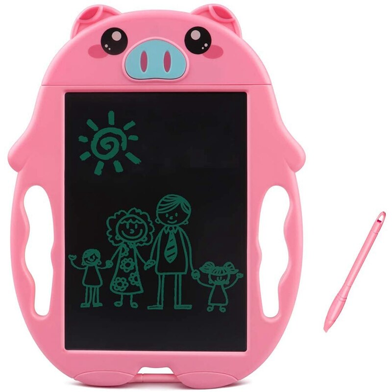9 Inch Lcd Schrijven Tabletten Kleurrijke Bericht Tekening Leuk Voor Kinderen: Pink