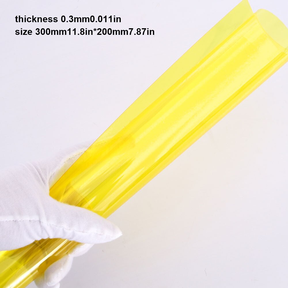Diy-pvc-folie, transparent, farbig, größe 300*200mm , dicke 0.3mm, 3 stück/packung