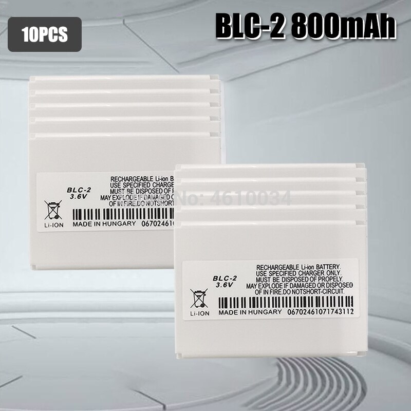 3.6v 800 mah blc -2 blc 2 blc 2 batterier erstatning mobiltelefon batteri til nokia 3310 3330 3410 3510 3315 3350: 10 stk