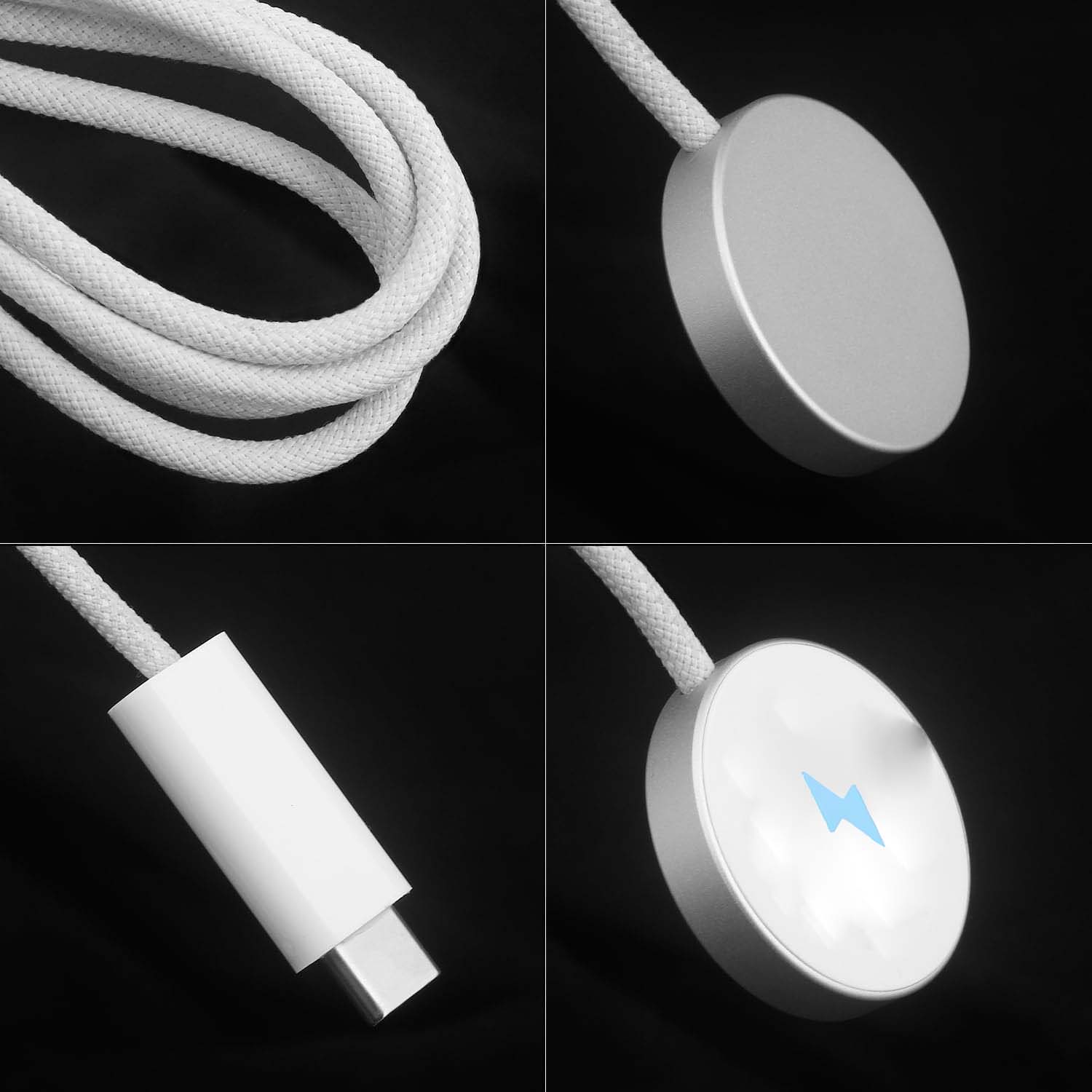 Cable cargador USB C de carga rápida Compatible con Apple Watch Cable de carga de reloj magnético Compatible con Watch Series 10 9 8 7