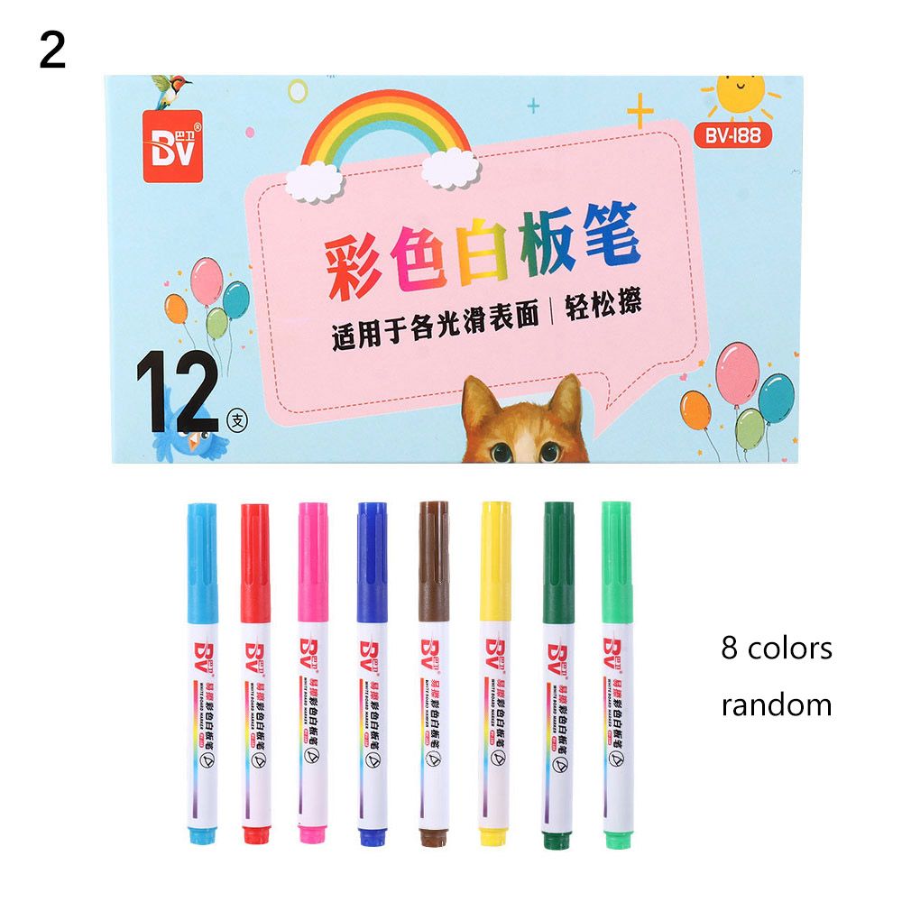 Children's Floating Magic Water Drawing Whiteboard Markers Magical Water Painting Pen Colorful Mark Pen Doodle Pen: 2
