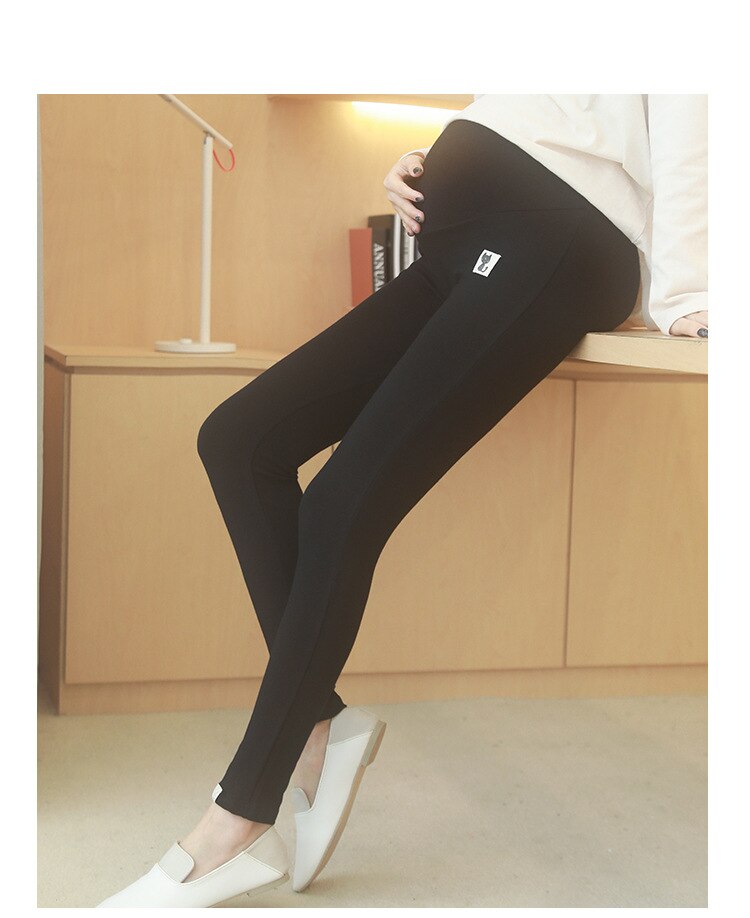 hipsters maternity dresses pregnant women nine points stomach lift leggings XL pregnant women trousers