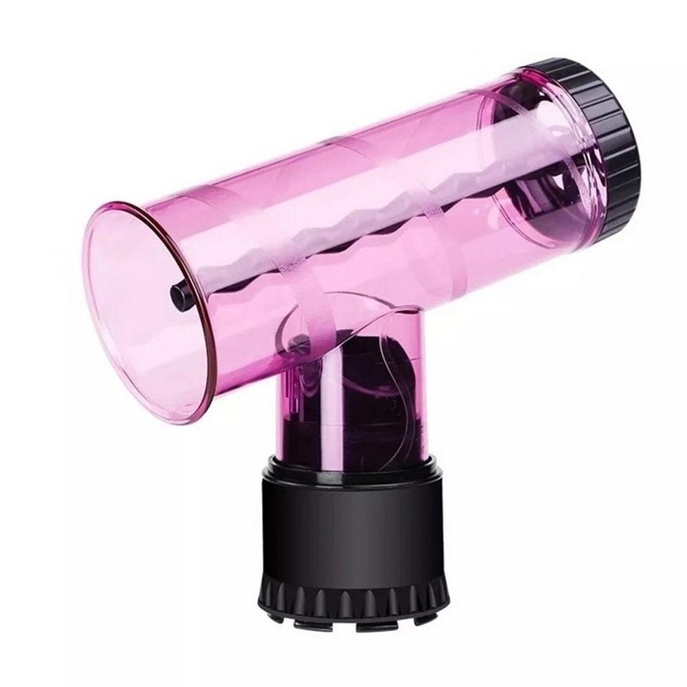 Difusor do cabelo salão de beleza rolo de cabelo ouvir secador de secagem tampão sopro vento onda secador de cabelo capa rolo curler ferramentas estilo do cabelo: Pink