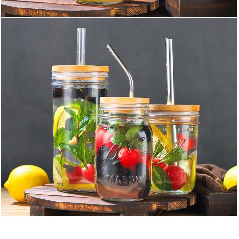 Borcane mason cu capace, borcane de sticlă cu gură largă pentru conserve, ornamente, murături, depozitare, pregătirea meselor, salată, gem