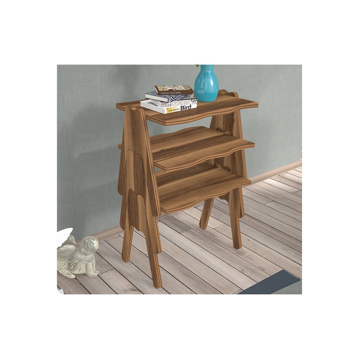 Nesting Table &amp; Center Table - Walnut Nesting Table for Homes From Turkey
