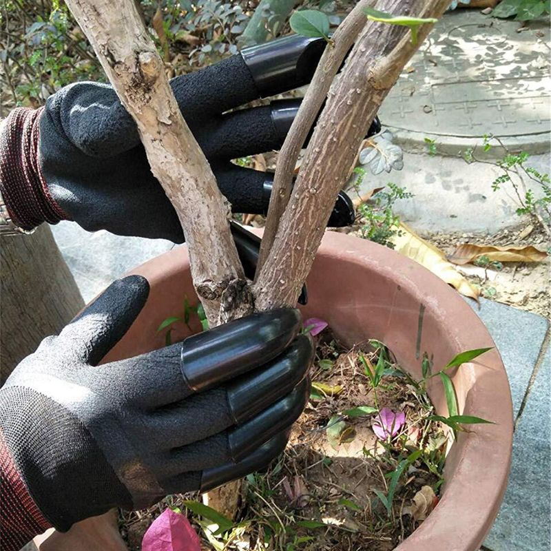 Tuinhandschoenen, waterdichte tuinhandschoenen met klauw voor het graven en planten, snel en gemakkelijk te graven en te planten, veilig voor het snoeien van rozen