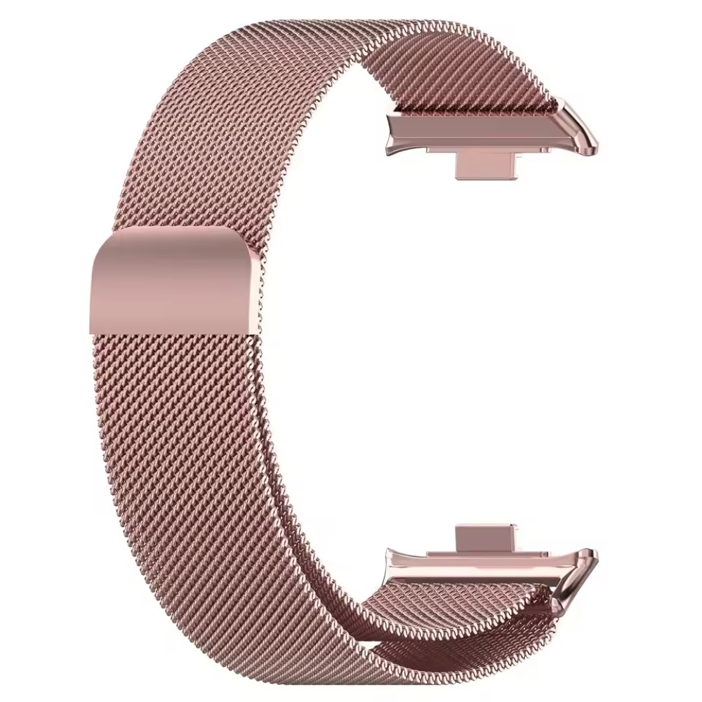 Milanesiskt metallarmband för xiaomi mi band 9 pro/mi band 8 pro magnetiskt andningsbart utbytbart armband för redmi watch 4/5 correa: Grön blå / 18mm
