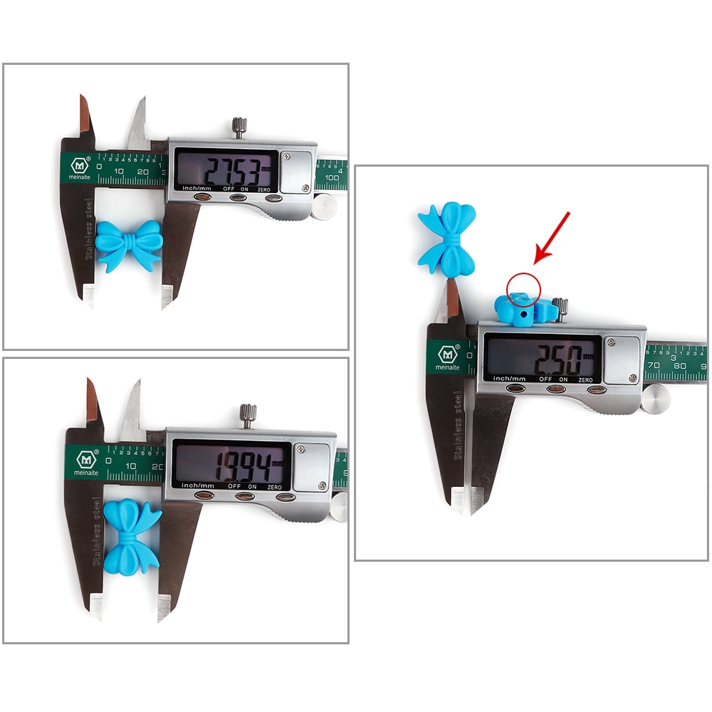 *20 st tecknade silikonpärlor bpa gratis fluga barnmatskvalitet tandningshalsband diy bowknot tuggbar barnbarns tandning