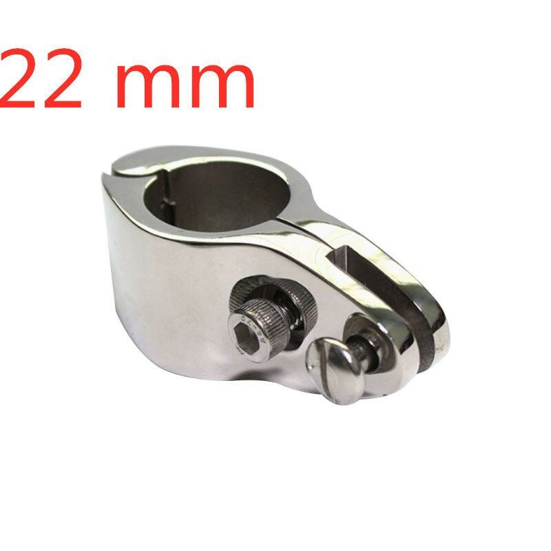 20/22/25/30/32mm 316 acier inoxydable raccord bateau Bimini haut articulé avec 2 vis mâchoire glisser facile installer matériel marin E7CA: 22mm