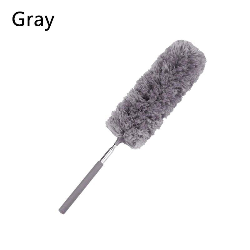 Praktisk blød mikrofiber duster børste støvrenser anti støv børste hjem air-condition bil møbler rengøring værktøj husholdning: Grå