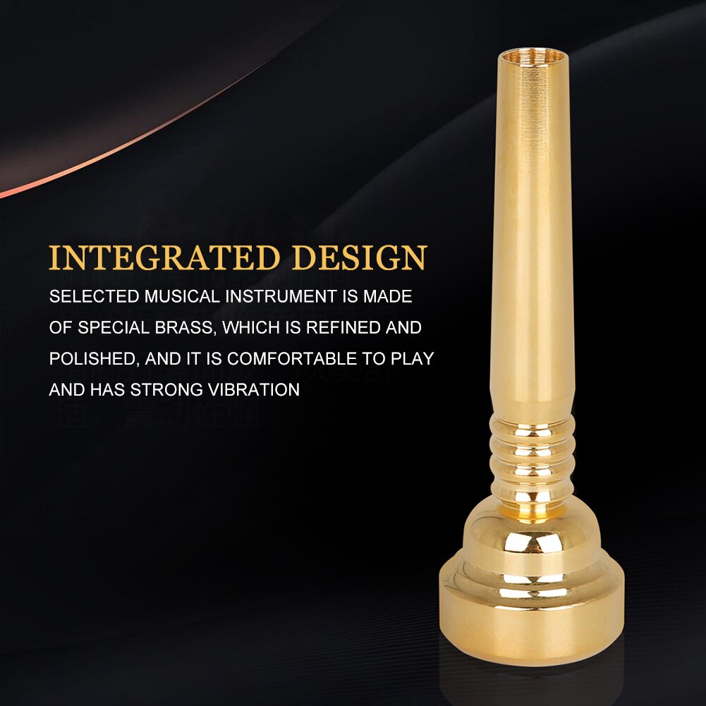 Boquilla de trompeta 17C, suministro de instrumento Musical de latón Musical, sustitución de boquilla de cordoncillo, suministros de instrumentos divertidos