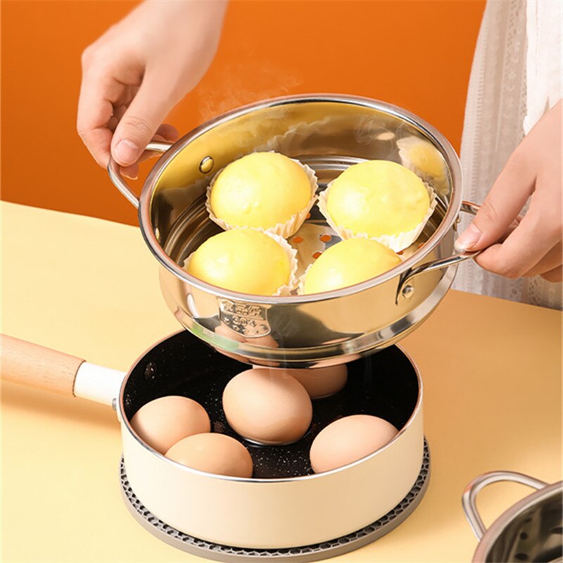 304 stainless steel steamer, small small milk food pot, steamed buns, steamed buns, steamer drawers, mini-steamer can be stacked