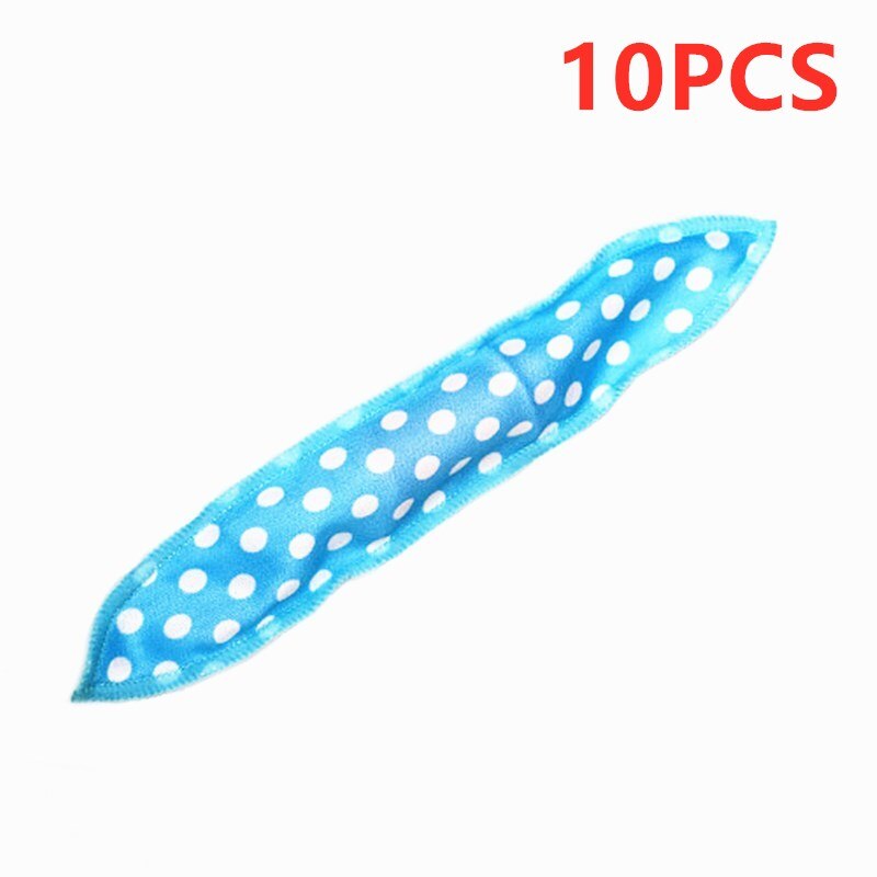 5/10PCS Soft Sleep Pillow Hair Rollers Hair Curlers Set Best Flexible Foam And Sponge Magic Hair Care DIY Hair Styling Tools: 10PCS Blue