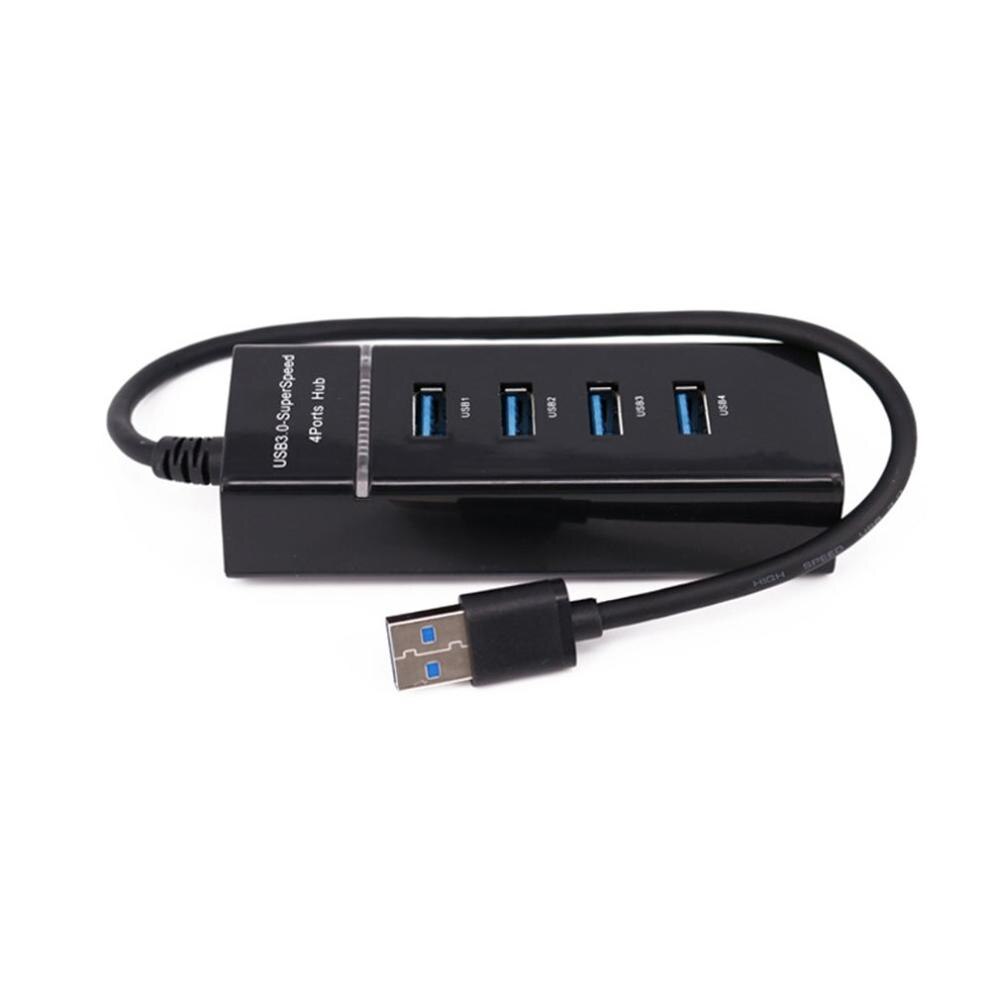 4 Poorten Usb 3.0 Hub Hub Multi Usb Splitter Expander Meerdere Usb 3 Hab Op/Uit Schakelaars Ac Adapter kabel Splitter Voor Pc Laptop