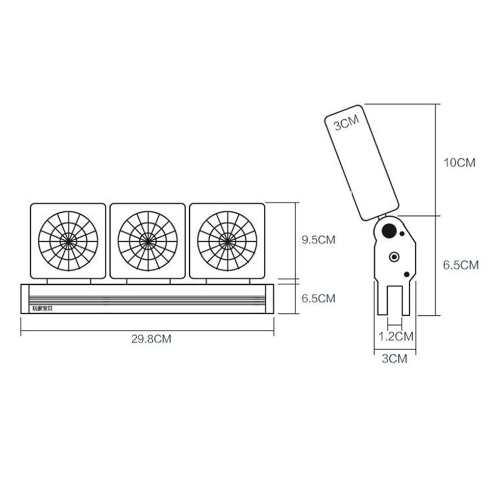 Aquarium Cooling Fans Aquarium Aquarium Koelventilator Systeem Chiller Controle Verminderen Water Temperatuur 3 Hoofd Koeler #0604g30