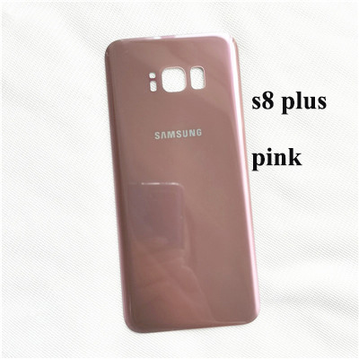 Samsung Galaxy S8 plus case Original 3D Glass Back Cover Battery Case Samsung S8 Housing Cover Replacement + Adhesive Sticker: s8 plus pink