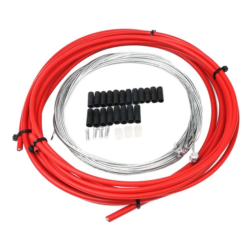 Mountain Road Bike Bicycle Brake Cable Gear Front Rear Brake Shift Set Tube Kits Inner Outer Cycling Accessories: R