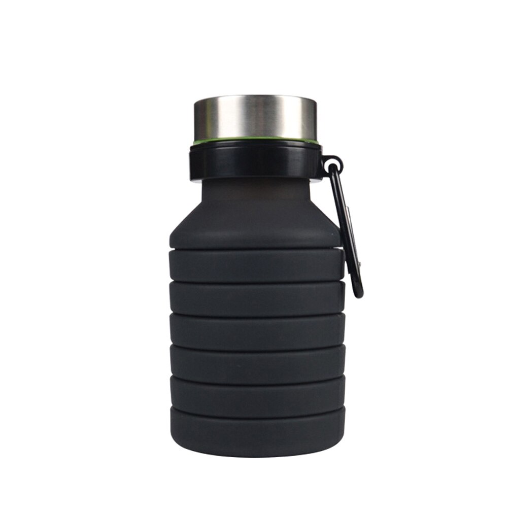 550ML de silicona plegable café taza botella para beber viaje al aire libre plegable taza MF