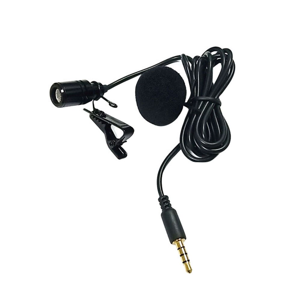 Portable External 3.5mm Jack Clip on Lapel Lavalier Microphone For Phone Handsfree Wired Condenser Mic For teaching Speeching: 2