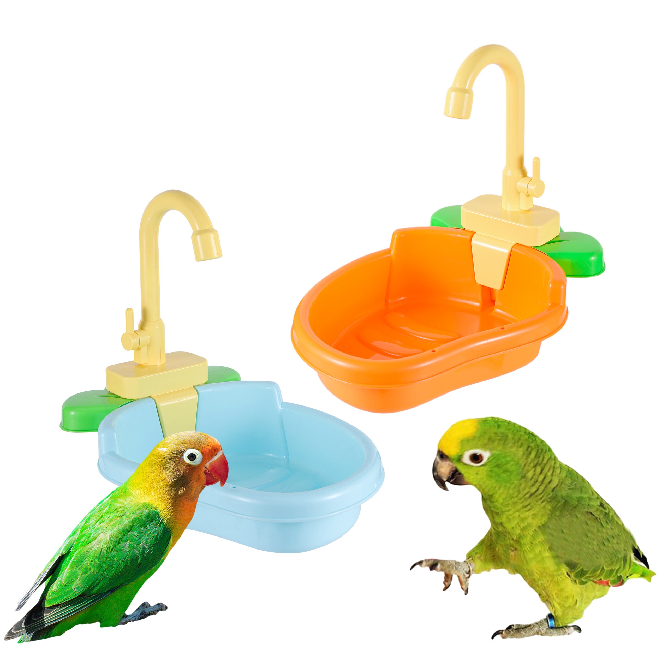 Papegaai Baars Douche Huisdier Vogel Bad Kooi Bassin Papegaai Bad Wastafel Papegaai Douche Kom Vogels Accessoires Papegaai Speelgoed Vogel Bad 1Pc