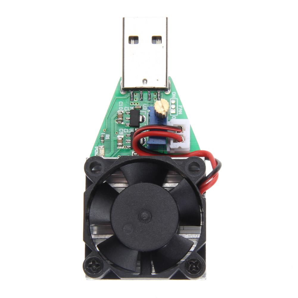 15W RD Industrial Grade Electronic Load Resistor USB Interface Discharge Battery Capacity Test Meter with Fan