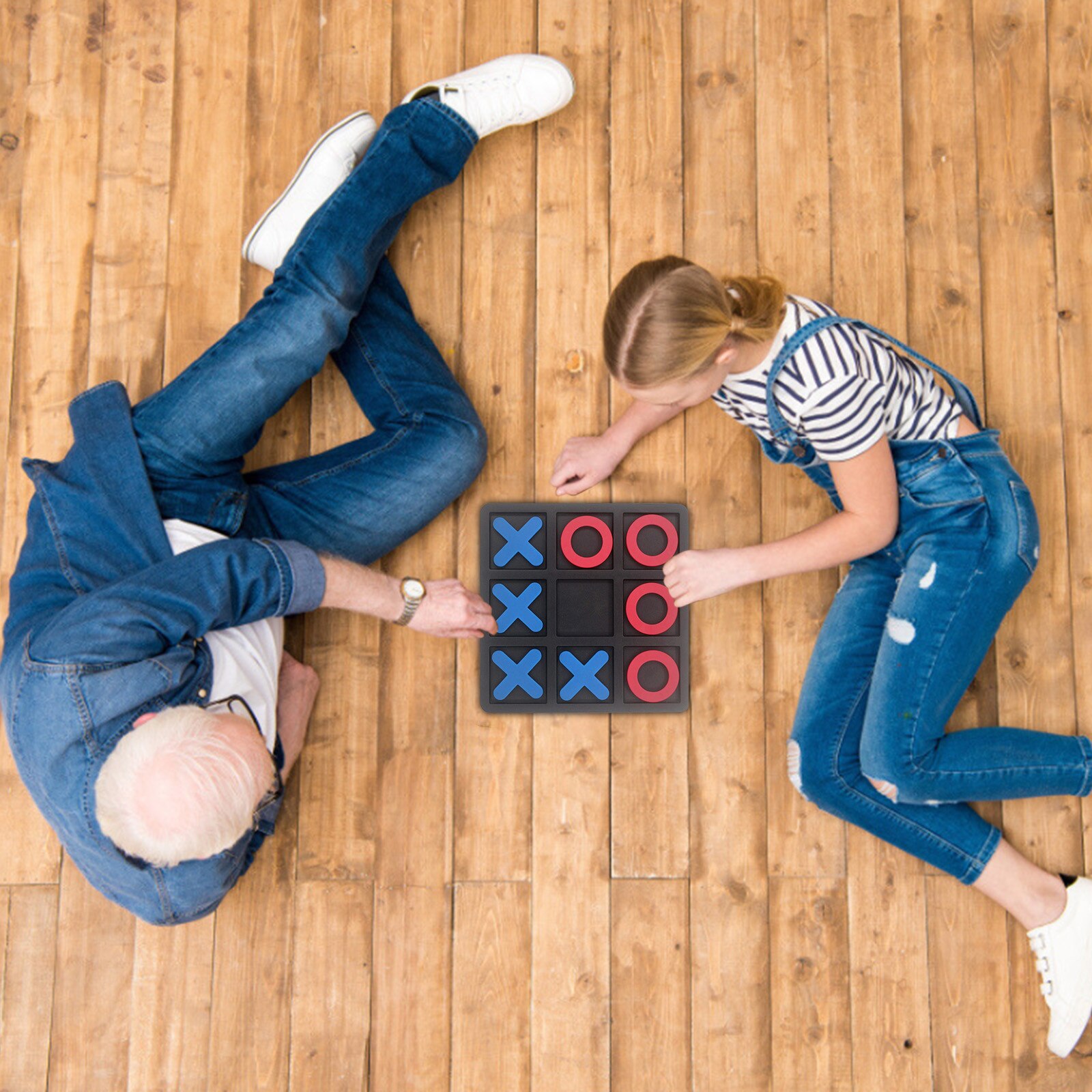 Noughts Und Kreuze Pädagogisches Puzzle Kinder Kinder Holz Bord Spiele Innen Spielen Tic-Tac-Noughts Freund Familie Spiel