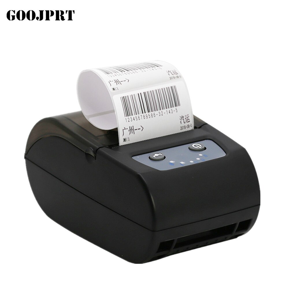 bluetooth label thermal printer 58mm 2 inch barcode thermal printer portable wireless ios android USB PC bar code printer pocket