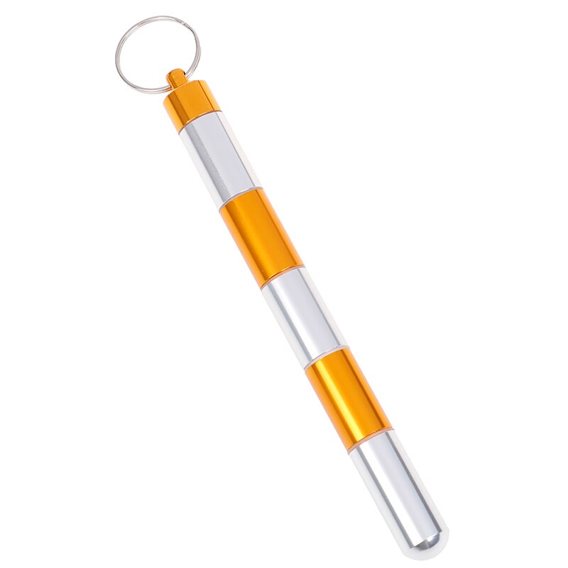 Outdoor Aluminum Pill Case Keychain Pocket Pill Holder Container Delicate Seal Medicine Organizer Box Waterproof Capsule Shape: MULTI