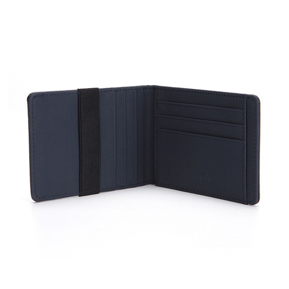 Mannen Creditcardhouder Minimalistische Rfid Blokkeren Portemonnee Kaarthouder Slanke Portemonnee Rfid Blocking Mannen Veilige Faux Lederen Tas Portefeuilles: dark blue